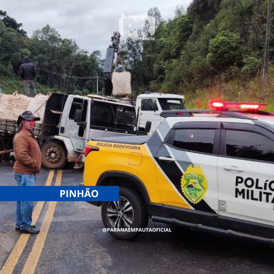 Crianças saem ilesas de acidente com feridos na PR-170, em Pinhão