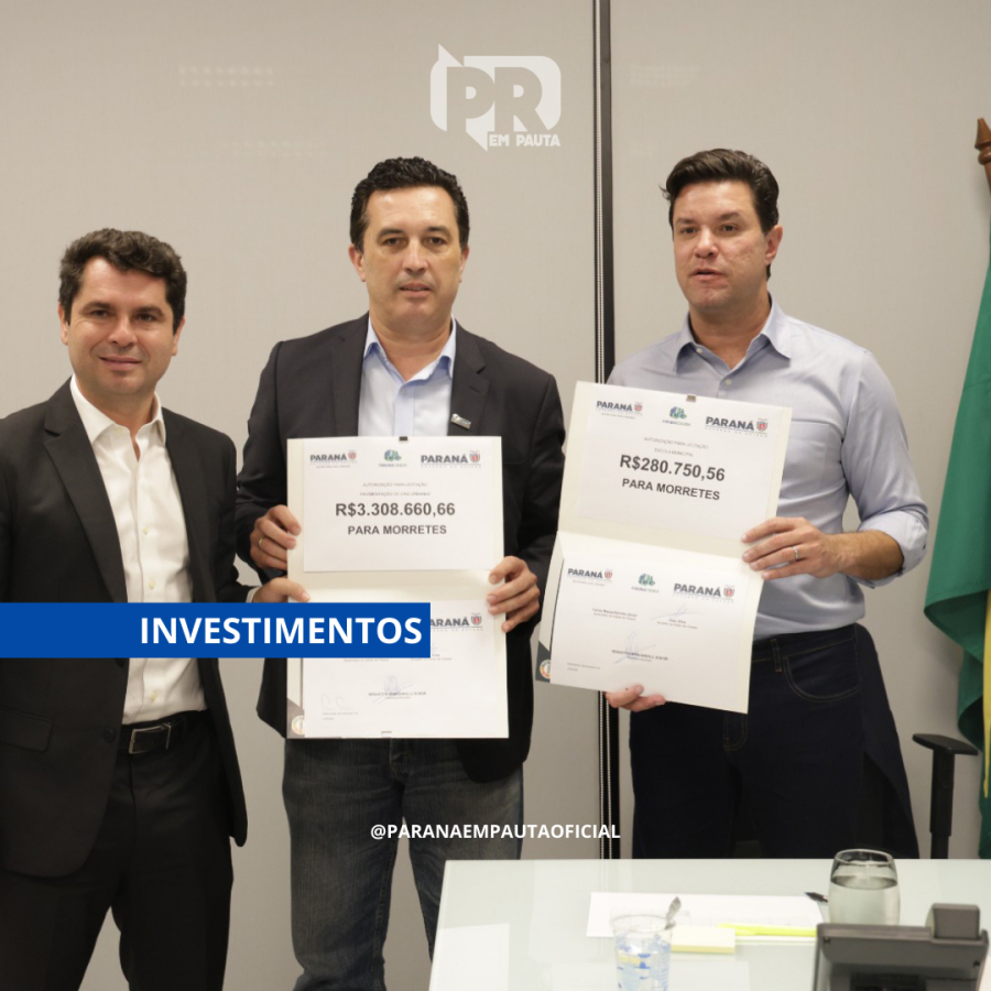 Governo do Paraná autoriza investimento de R$ 7,8 milhões em obras e equipamentos para quatro municípios