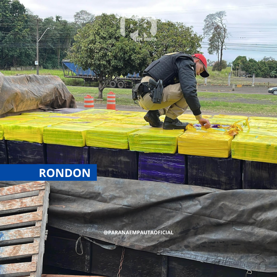VÍDEO | PMPR apreende caminhão com mais de 3 toneladas de maconha na PR-492