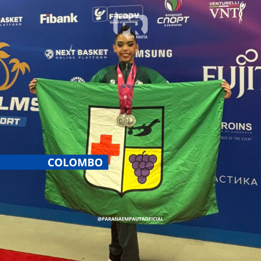 De Colombo para o mundo: ex-aluna do Colégio Raulino Costacurta conquista medalhas no Mundial Júnior de Ginástica Rítmica