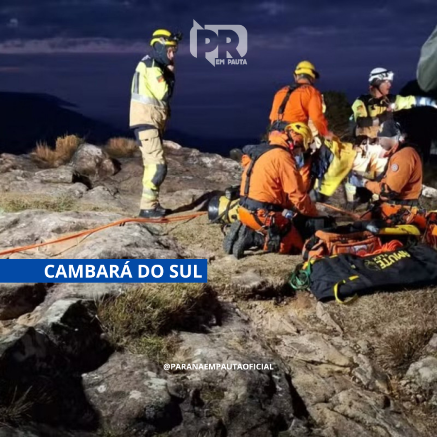 Criança de 11 anos cai de penhasco no Cânion Fortaleza, em Cambará do Sul