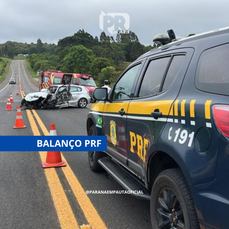 Mortes nas rodovias federais do Paraná sobem 8,2% no 1º semestre de 2025, aponta PRF