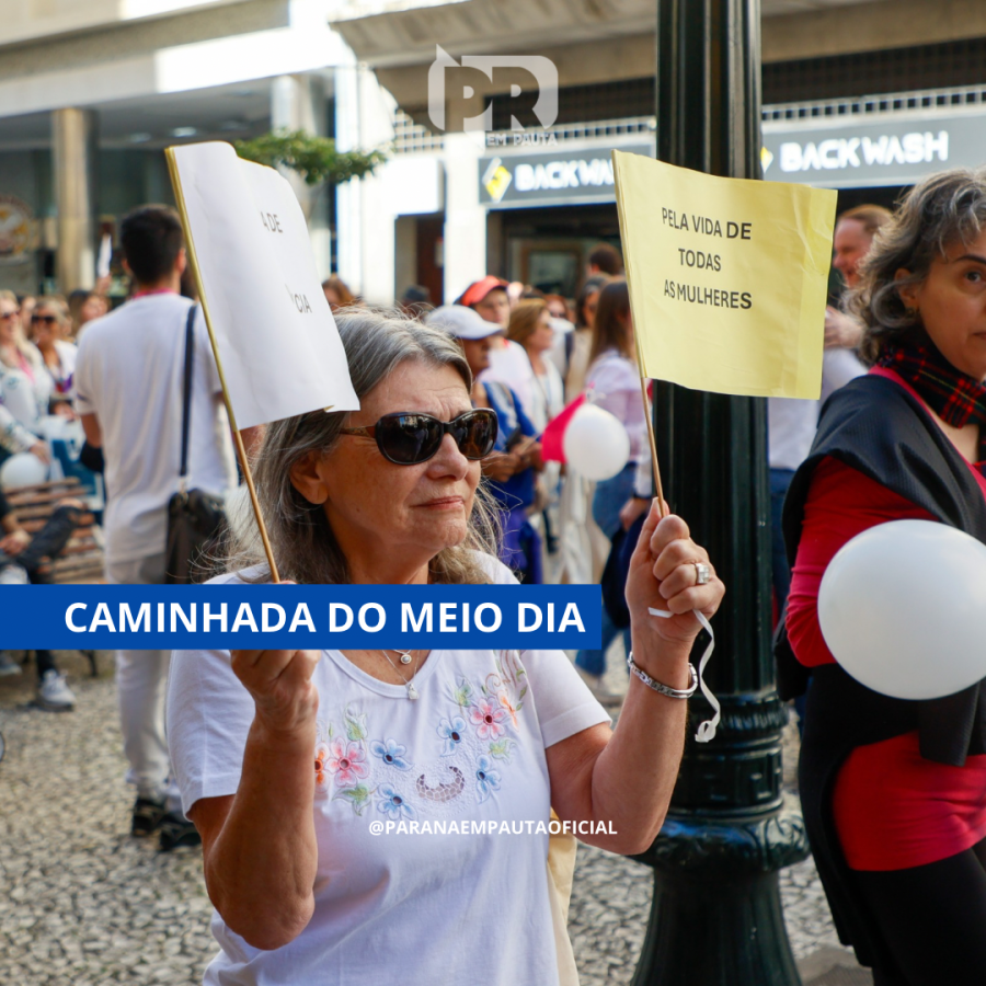 3ª Caminhada do Meio-Dia reúne 173 cidades do Paraná no combate ao feminicídio