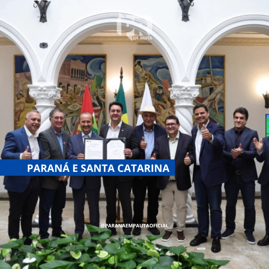 Paraná e Santa Catarina firmam acordo para encerrar disputa judicial e investir R$ 365 milhões em obras viárias