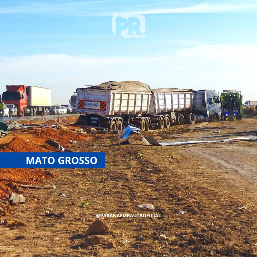 Colisão entre ônibus e carreta deixa 11 mortos e 46 feridos na BR-163 em Lucas do Rio Verde (MT)