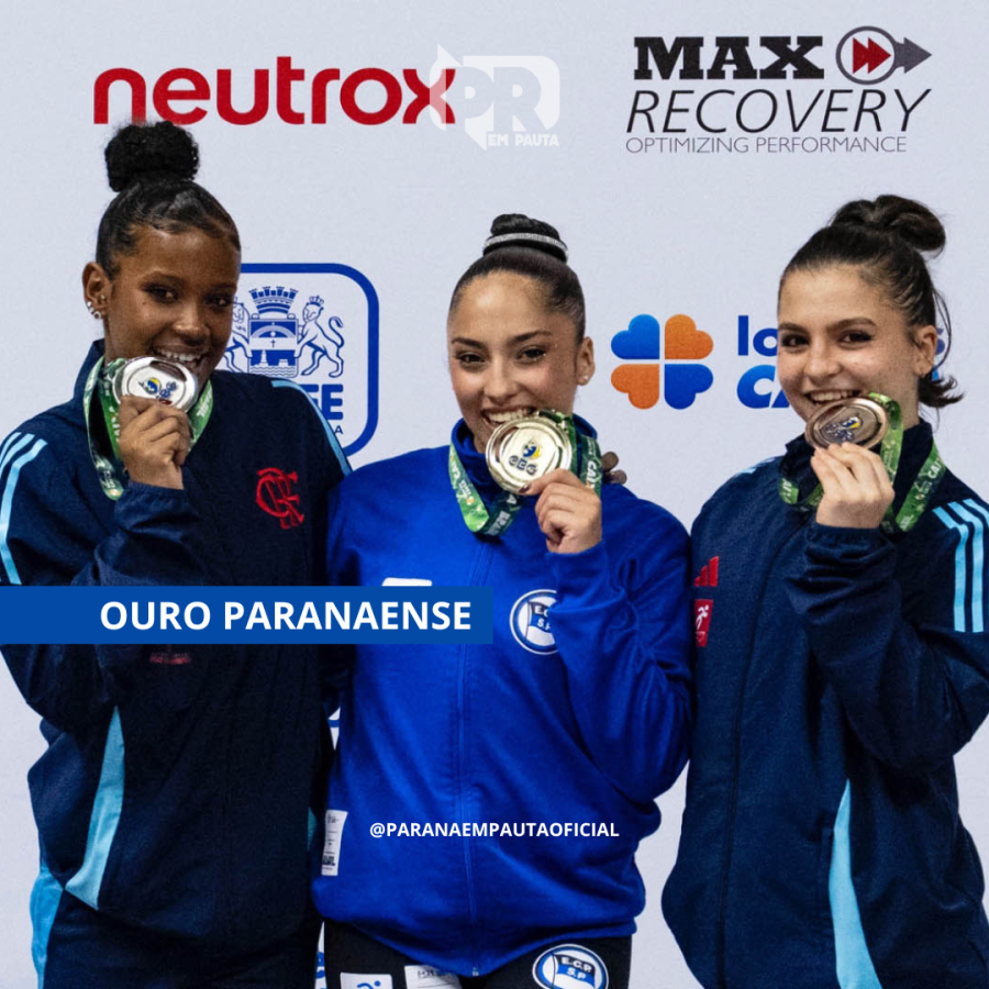 Ginasta paranaense Júlia Soares conquista ouro no Campeonato Brasileiro