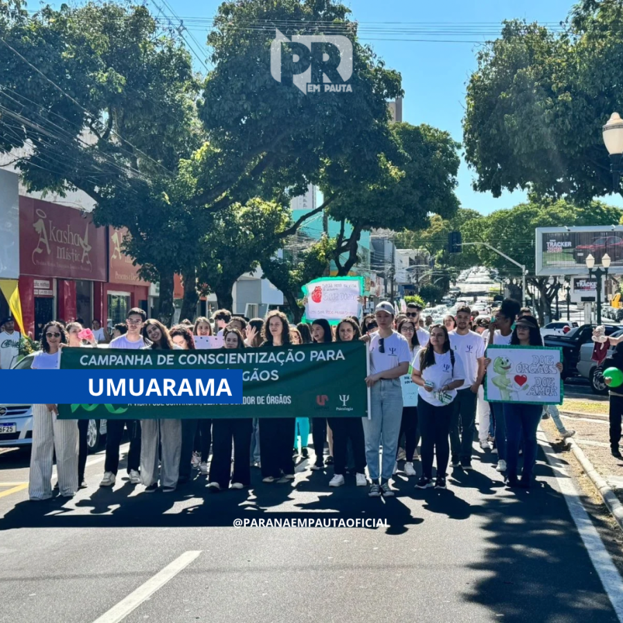 Homenagem emocionante aos doadores de órgãos marca caminhada