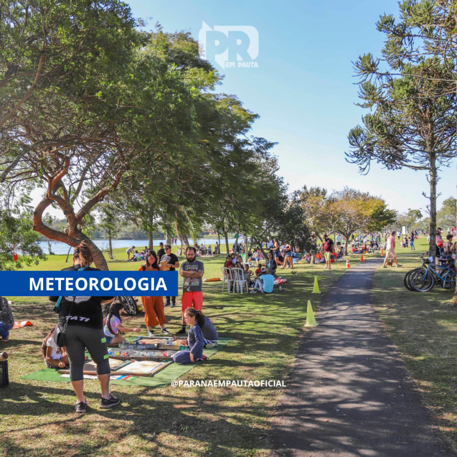Fim de semana no Paraná terá calor de até 40°C e risco de temporais isolados
