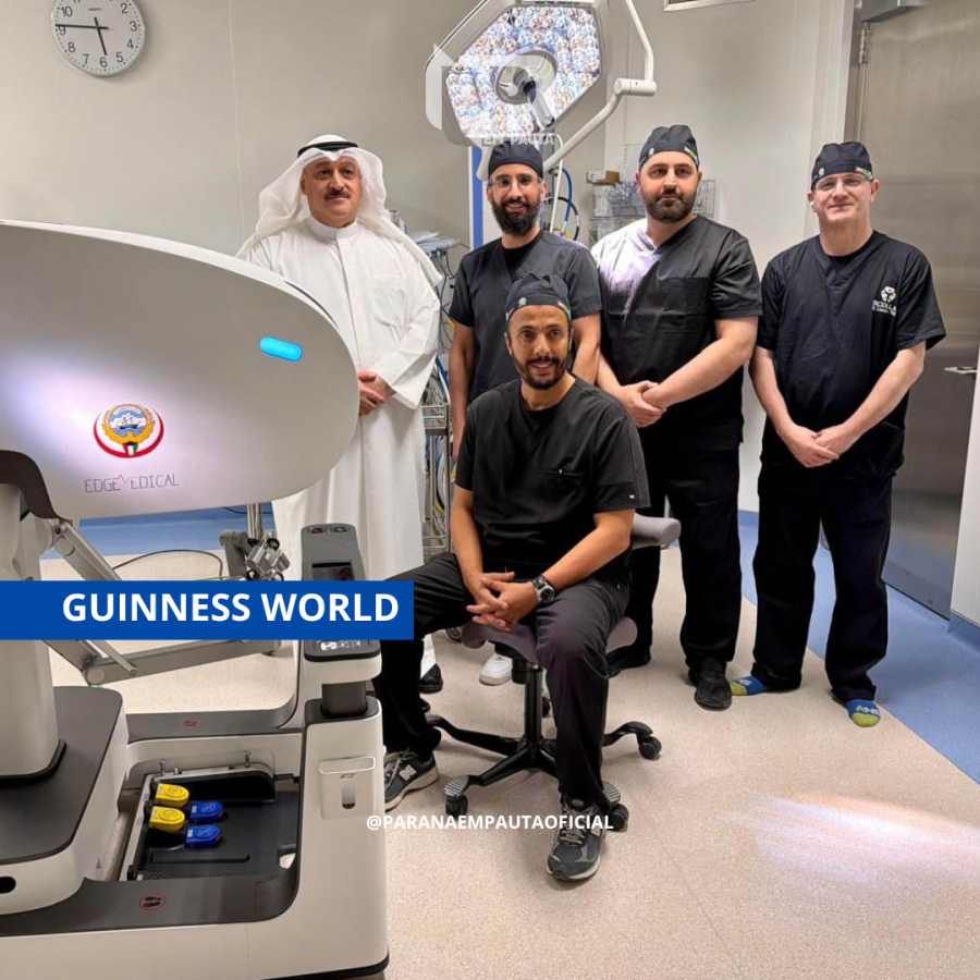 Paraná entra para o Guinness com maior telecirurgia robótica do mundo